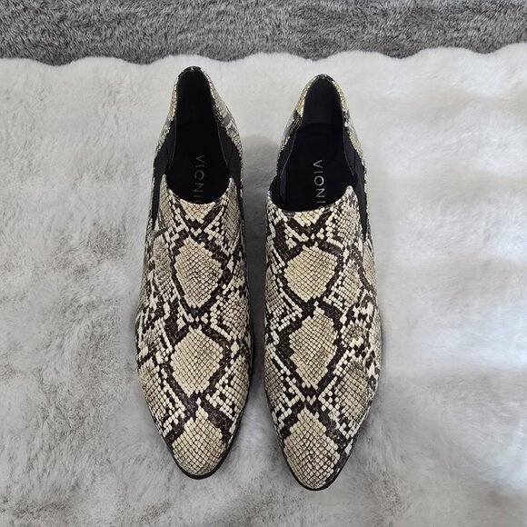 Vionic Belmont Snake Print Leather Ankle Boot Bootie Women's Sizes NEW - Picture 8 of 12